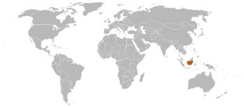 Ruddy Tree Shrew Range Map (Indonesia)